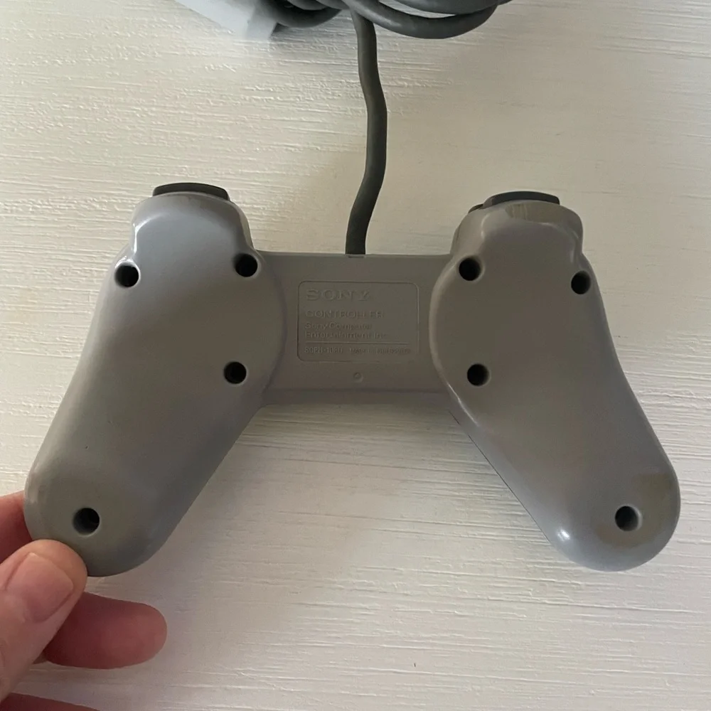 Sony PlayStation 1 Original Gray Wired Controller OEM PS1 SCPH-1080 Tested Works